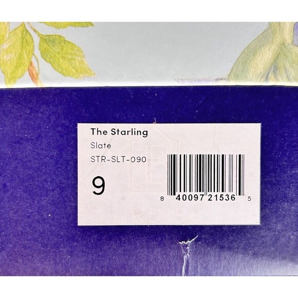 BIRDIES WOMEN'S US SIZE 9.0 Starling Suede Slate Loafer Flat Slip Ons - Picture 8 of 8